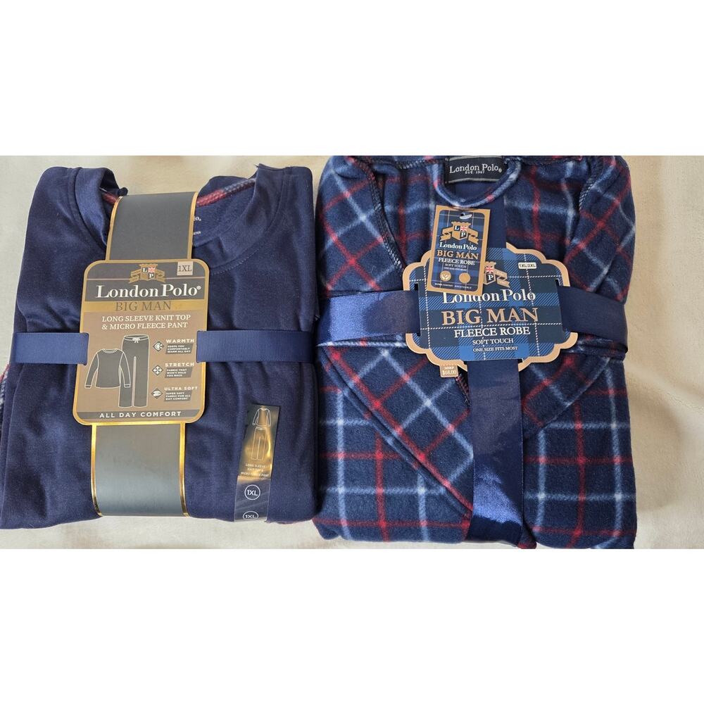 London Polo Big Man Pajama Set and Robe